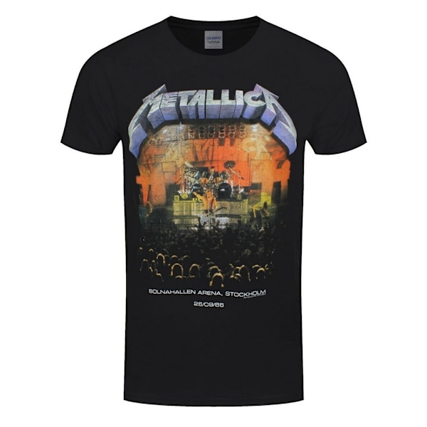 Metallica Unisex Vuxen Stockholm ´86 Ryggtryck T-Shirt M Svart Black M