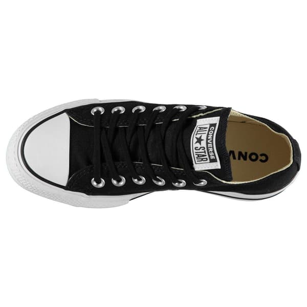 Converse Dam Chuck Taylor Canvas Platåskor 6 UK Black/White 6 UK