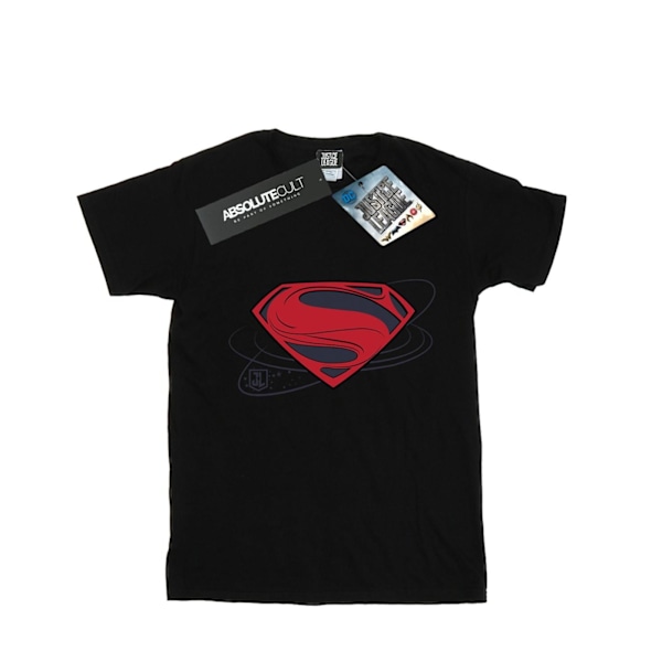 DC Comics Boys Justice League Movie Superman Logo T-Shirt 7-8 år Black 7-8 Years