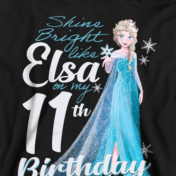 Frozen Barn/Barn Bright Like Elsa Heather 11-årsdag Pu Athletic Heather 5-6 Years