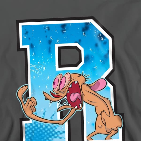 Ren & Stimpy Unisex Vuxen R Is For Ren Sweatshirt S Kolgrå Charcoal S