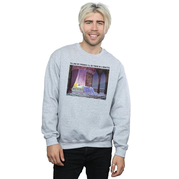 Disney Herr Sleeping Beauty I´ll Be There In 5 Sweatshirt 5XL S Sports Grey 5XL