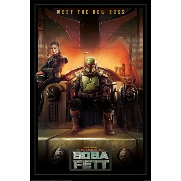 Star Wars: The Book Of Boba Fett Möt The New Boss Poster One S Black/Grey/Red One Size