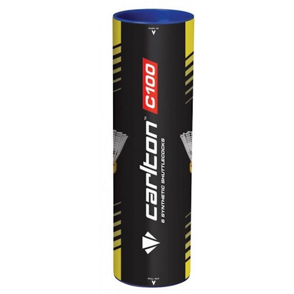 Dunlop-Slazenger Carlton C100 Badmintonbollar (6-pack) One Size White/Yellow One Size