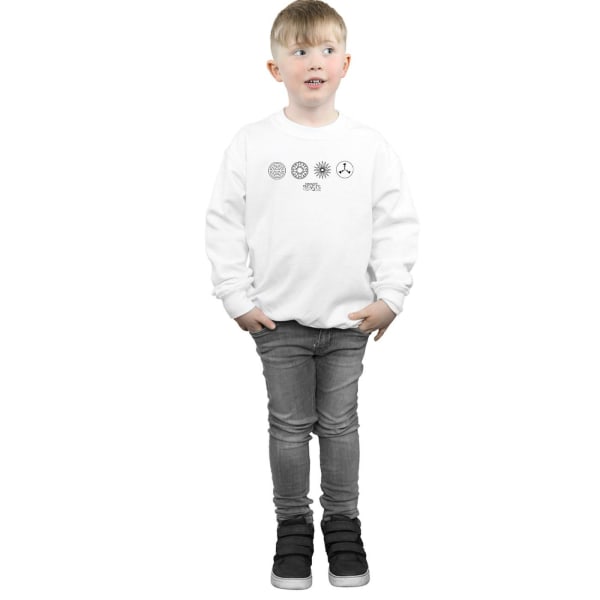 Fantastic Beasts Boys Circular Icons Sweatshirt 5-6 Years White White 5-6 Years