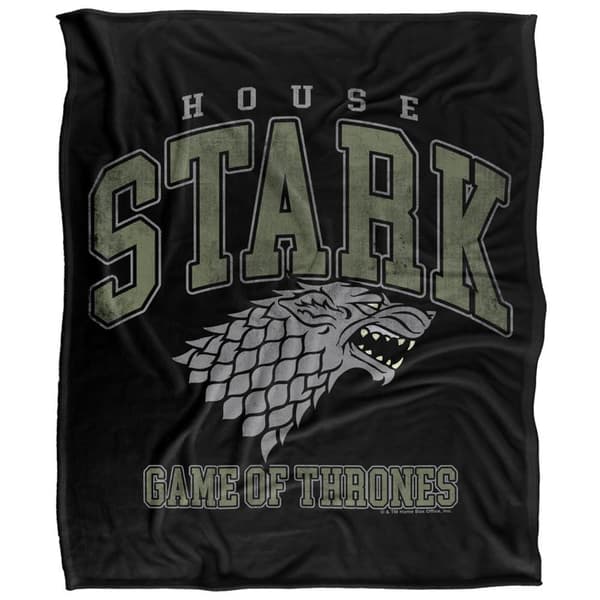 Game Of Thrones House Stark Varsity Polyesterfilt 147cm x 9 Multicoloured 147cm x 91cm