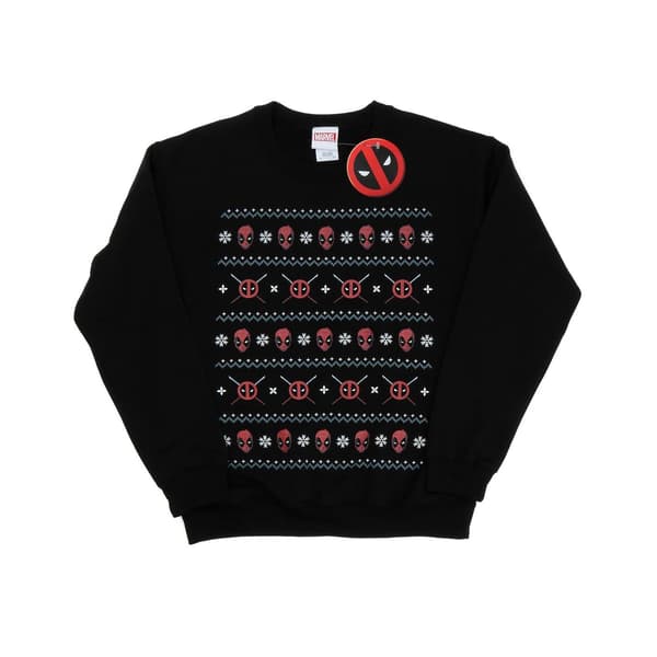 Marvel Dam/Dam Deadpool Jultröja M Svart Black M