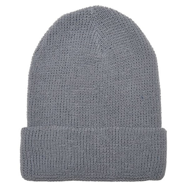 Flexfit Unisex Vuxen Stickad Våffelmössa En Storlek Grå Grey One Size
