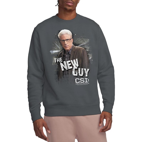 CSI Unisex Vuxen The New Guy Sweatshirt M Gråmelerad Charcoal M