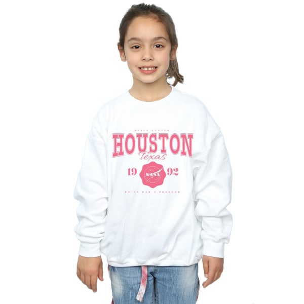 NASA Girls Houston We´ve Have A Problem Sweatshirt 7-8 Years Whi White 7-8 Years