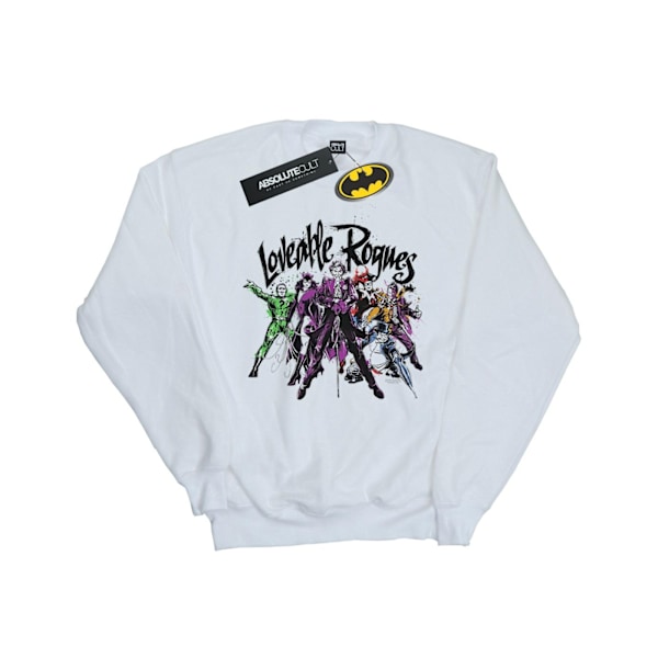 DC Comics Batman Loveable Rogues Sweatshirt S Vit White S