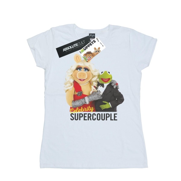 Disney Womens/Ladies The Muppets Celebrity Supercouple Bomull T White M