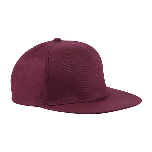 Beechfield Rapper Snapback Cap One Size Burgundy Burgundy One Size