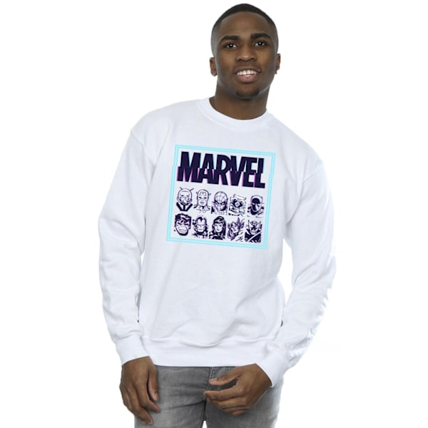 Marvel Comics Glitch Sweatshirt XL Vit White XL