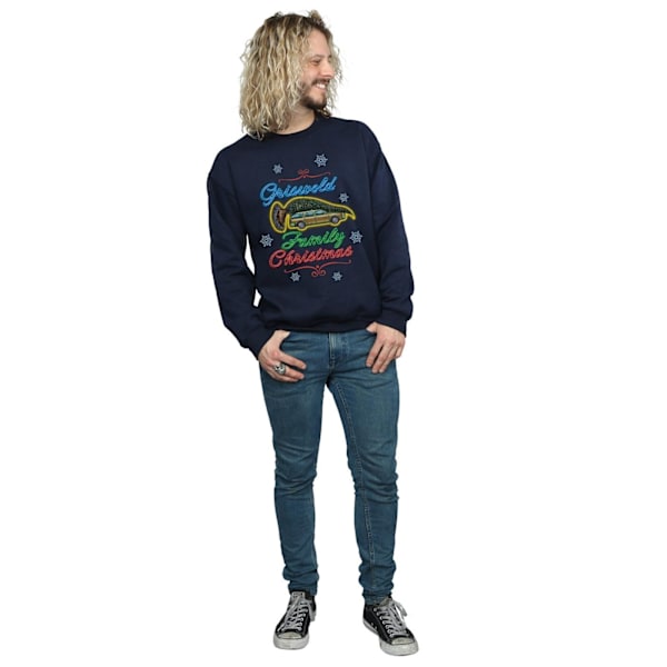 National Lampoon's Christmas Vacation Herr Griswold Familj Tröja Navy Blue XL