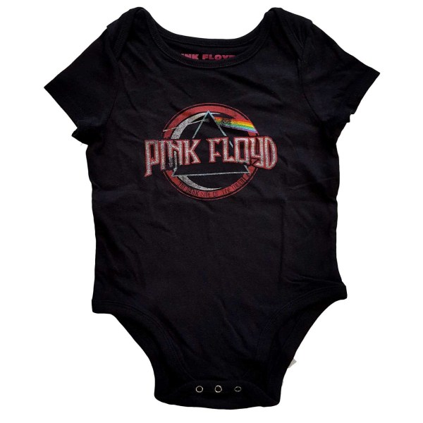 Pink Floyd Baby Dark Side Of The Moon Vintage Babygrow 6-9 månader Black 6-9 Months