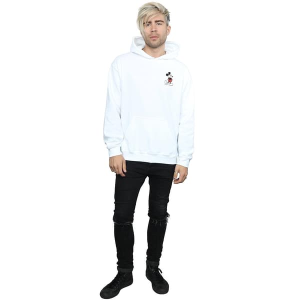 Disney Herr Mickey Mouse Kickin Retro Brösttröja M Vit White M