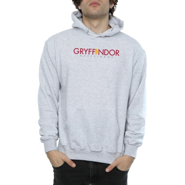 Harry Potter Herr Gryffindor Text Hoodie L Sports Grey Sports Grey L