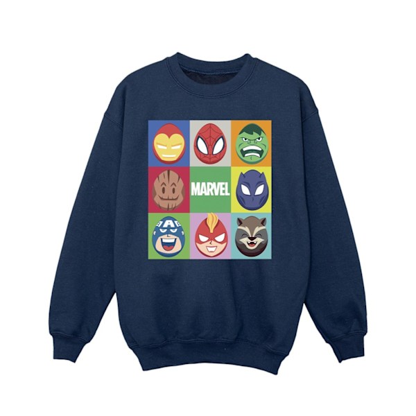 Marvel Girls Easter Eggs Sweatshirt 3-4 år Marinblå Navy Blue 3-4 Years