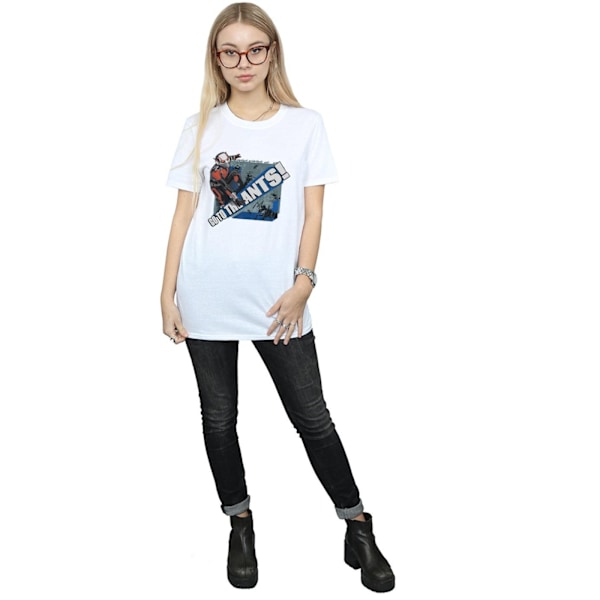 Marvel Dam/Damer Ant-Man Go To The Ants Bomull Boyfriend T- White 3XL