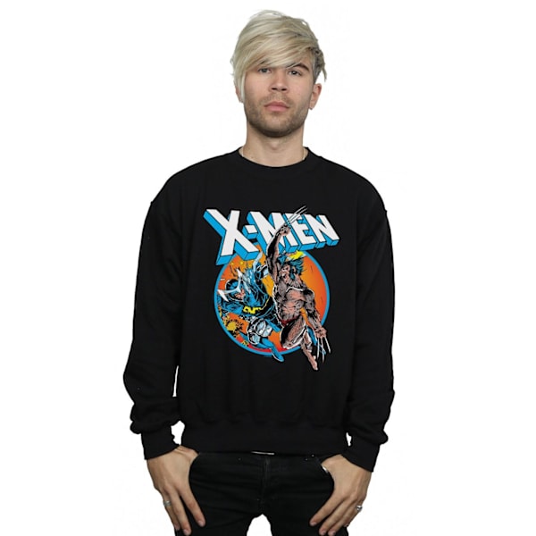 Marvel Mens X-Men Broken Chains Sweatshirt 4XL Svart Black 4XL