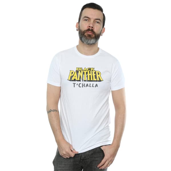 Marvel Herr Svart Panter AKA T´Challa T-Shirt S Vit White S