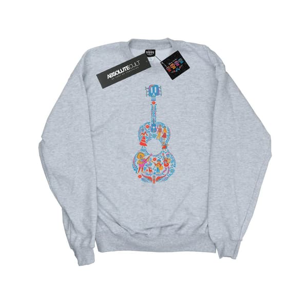 Disney Dam/Dam Coco Gitarr Mönster Tröja XL Marinblå Navy Blue XL