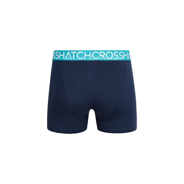 Crosshatch Lynol Boxershorts för män (3-pack) M Teal Teal M