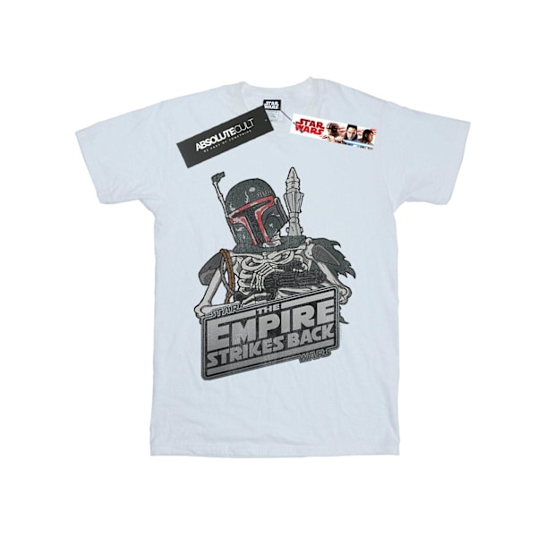 Star Wars Boys Boba Fett Skelett T-shirt 5-6 år Vit White 5-6 Years