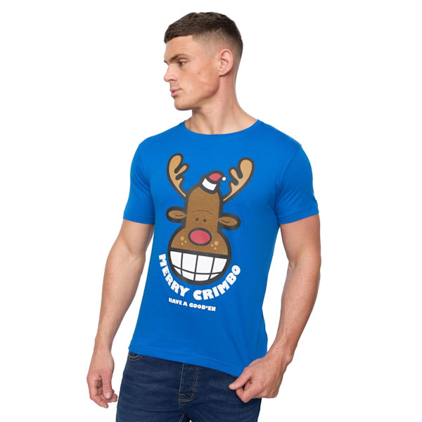 Xplicit Herr Rednose Jul T-shirt XXL Deep Azure Deep Azure XXL
