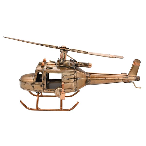 Harvey Makin Ornament - Helikopter En Storlek Brons Bronze One Size