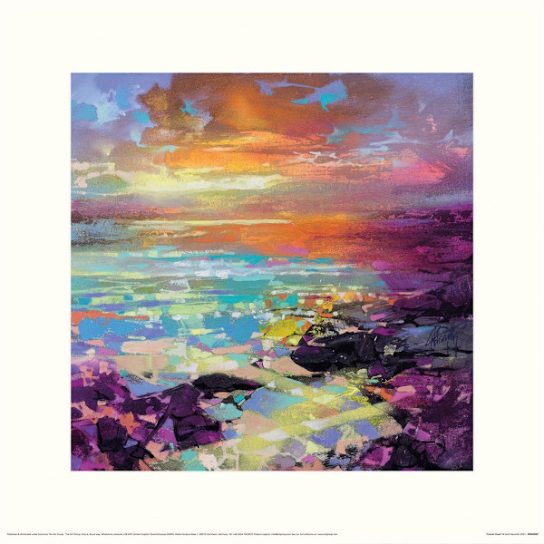 Scott Naismith Fractal Coast Print 40cm x 40cm Multifärgad Multicoloured 40cm x 40cm