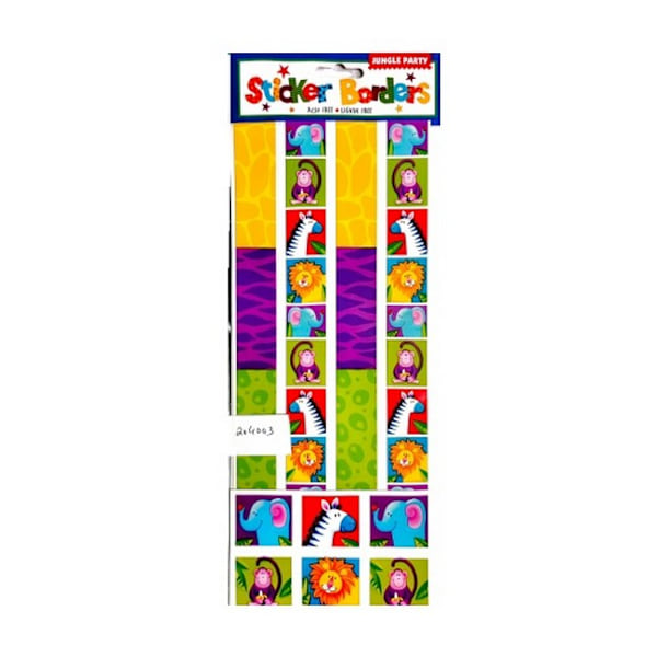 Amscan Jungle Animals Stickers En Storlek Flerfärgad Multicoloured One Size