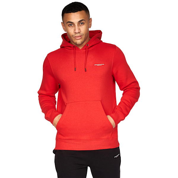 Crosshatch Mens Traymax Oversized Hoodie (2-pack) S Röd/Char Red/Charcoal S