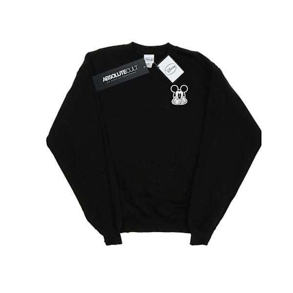 Disney Boys Mickey Mouse Dont Speak Brösttryck Sweatshirt 12- Black 12-13 Years