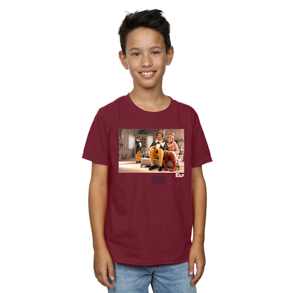 Elf Boys Family T-Shirt 7-8 år Bourgogne Burgundy 7-8 Years