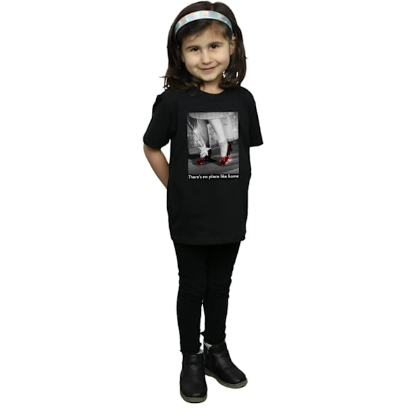 Trollkarlen från Oz Flickor Rubin Tofflor Foto Bomull T-Shirt 7-8 År Black 7-8 Years