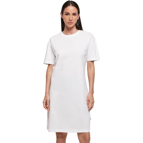 Bygg ditt varumärke Dam/Dam ekologisk delad fåll Oversized T-Sh White L