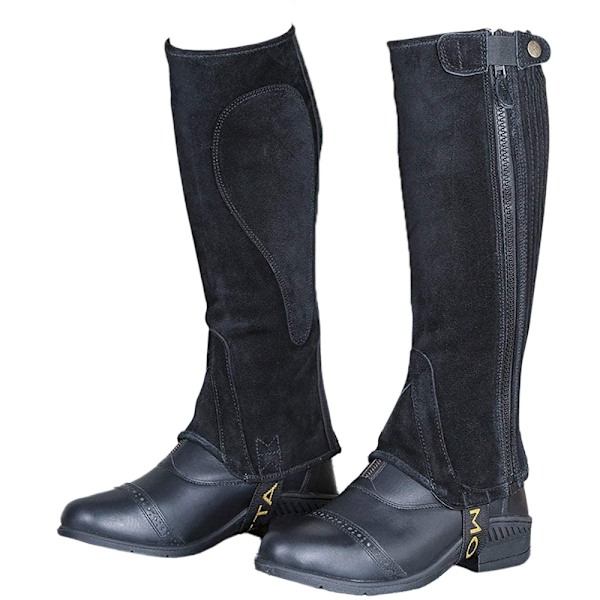 Moretta Suede Half Chaps S Svart för Barn Black S