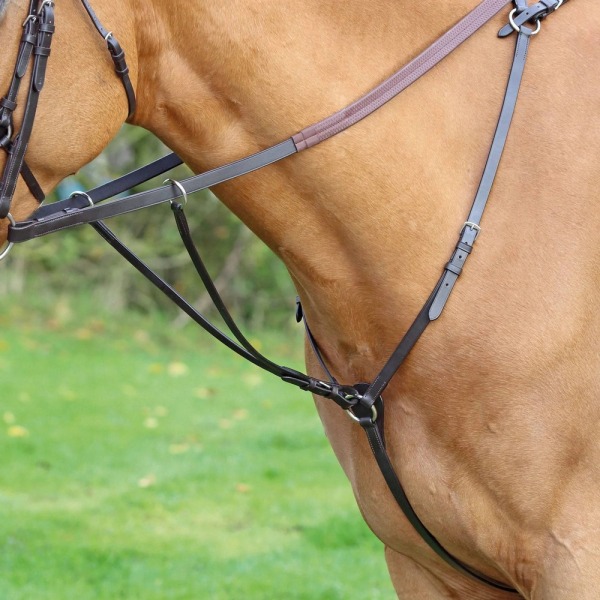 Aviemore Hunt Weight Läder Horse Breastplate Full Havanna Havana Full