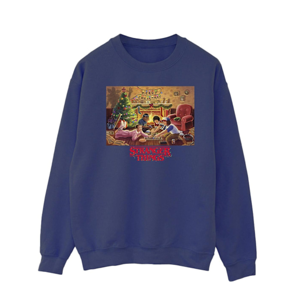 Netflix Mens Stranger Things Jultröja XXL Navy Blue XXL