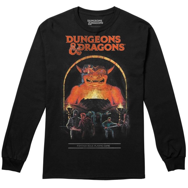 Dungeons & Dragons Herr Rollspelaren långärmad T-shirt L B Black L