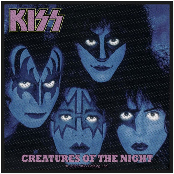 Kiss Creatures Of The Night Standard Patch One Size Svart/Blå Black/Blue One Size
