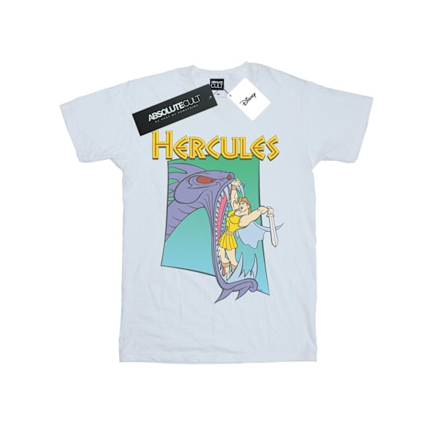 Disney Dam/Damer Hercules Hydra Fight Bomull Boyfriend T-Sh White 4XL