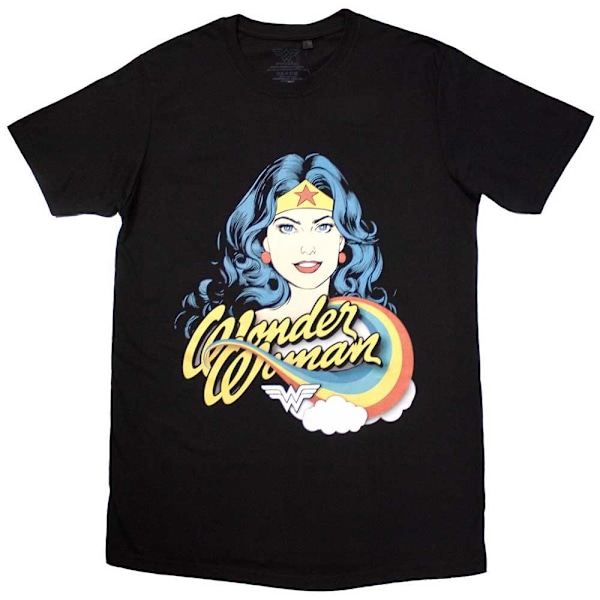 Wonder Woman Unisex Vuxen Regnbåge T-shirt L Svart Black L