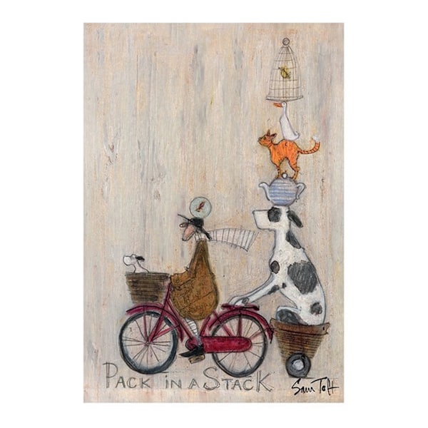 Sam Toft Pack In A Stack Print 40cm x 30cm Brun/Svart/Vit Brown/Black/White 40cm x 30cm