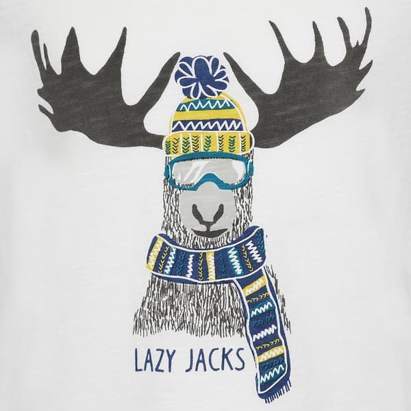 Lazy Jacks Barn/Barn Älg T-shirt 7-8 år Teal Teal 7-8 Years