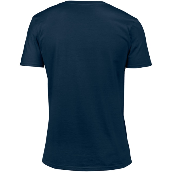 Gildan Mens mjuk stil V-ringad kortärmad T-shirt M Marinblå Navy M