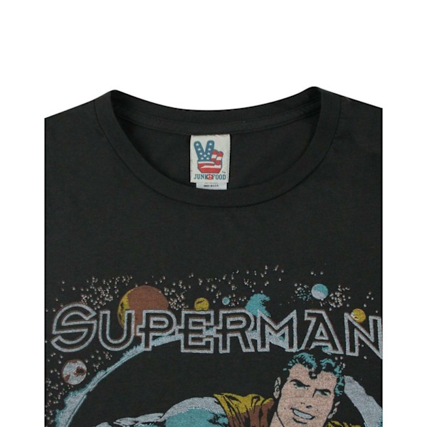 Junk Food Mens I Need My Space Superman T-Shirt M Svart Tryck Black Print M