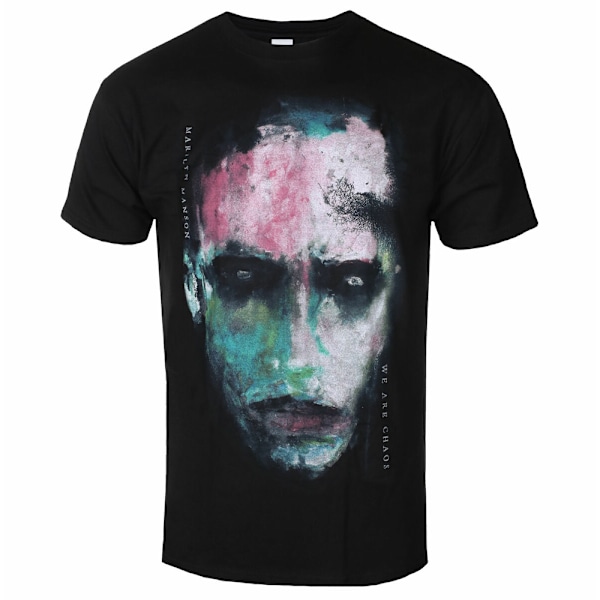 Marilyn Manson Unisex Adult We Are Chaos Cover Bomull T-shirt S Black S